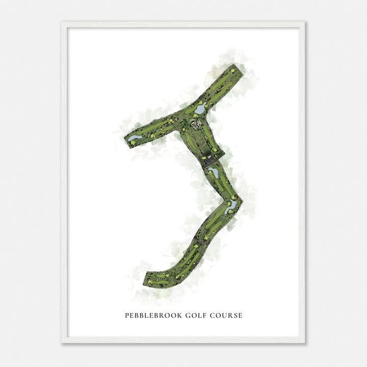 Print of Pebblebrook Golf Course Classic Map