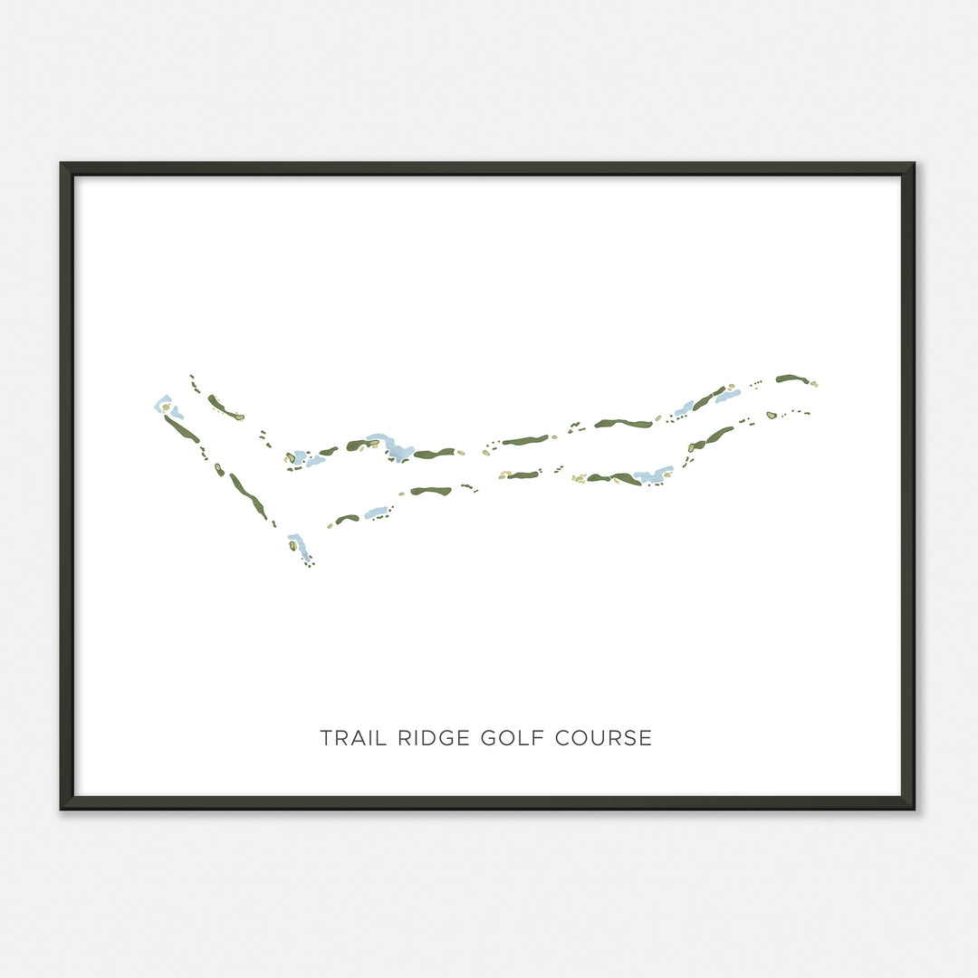 Print of Trail Ridge Golf Course Modern Map