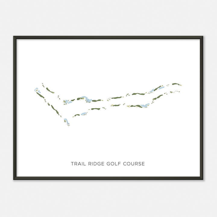 Print of Trail Ridge Golf Course Modern Map