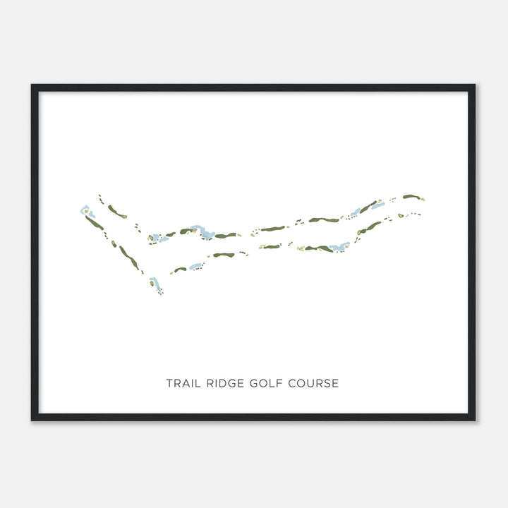 Print of Trail Ridge Golf Course Modern Map