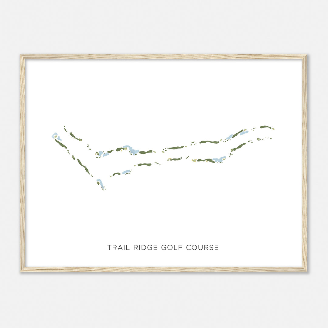 Print of Trail Ridge Golf Course Modern Map