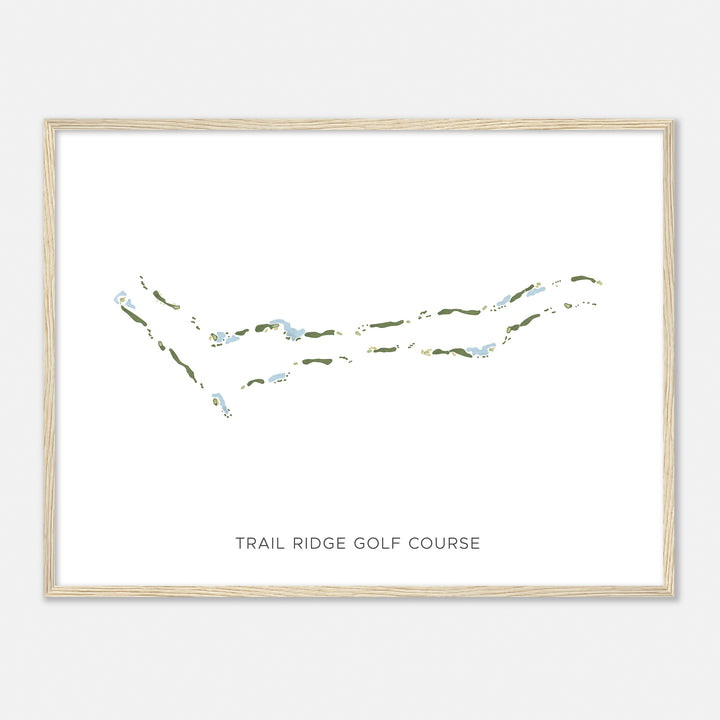 Print of Trail Ridge Golf Course Modern Map