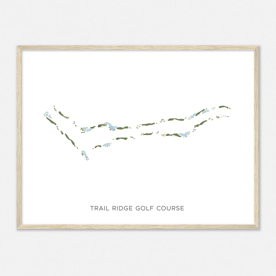 Print of Trail Ridge Golf Course Modern Map