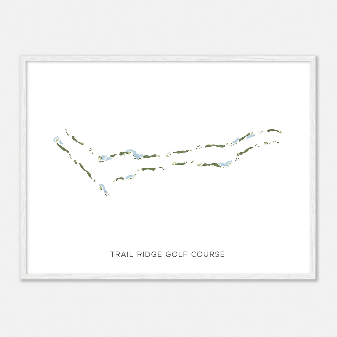 Print of Trail Ridge Golf Course Modern Map