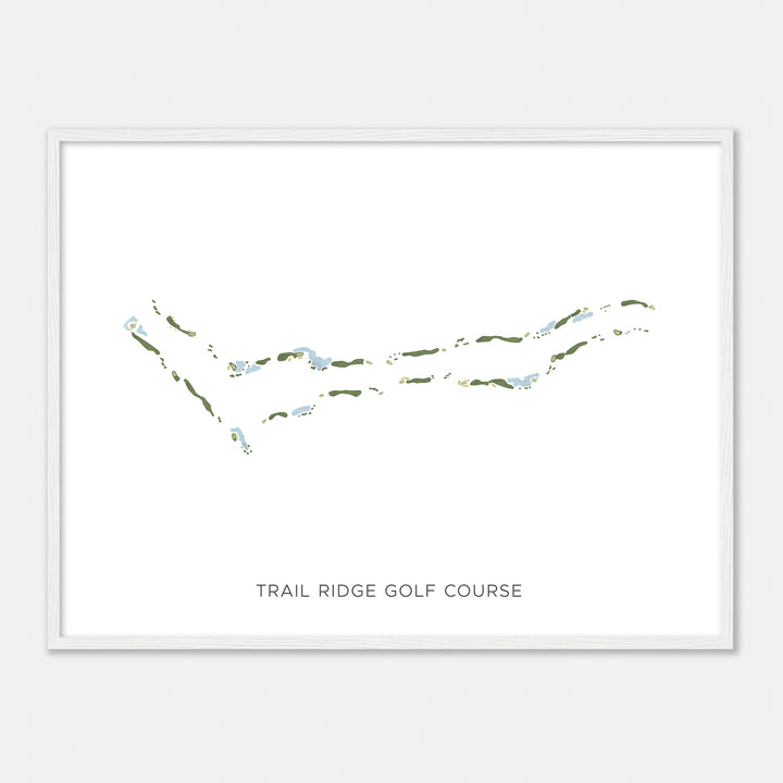 Print of Trail Ridge Golf Course Modern Map