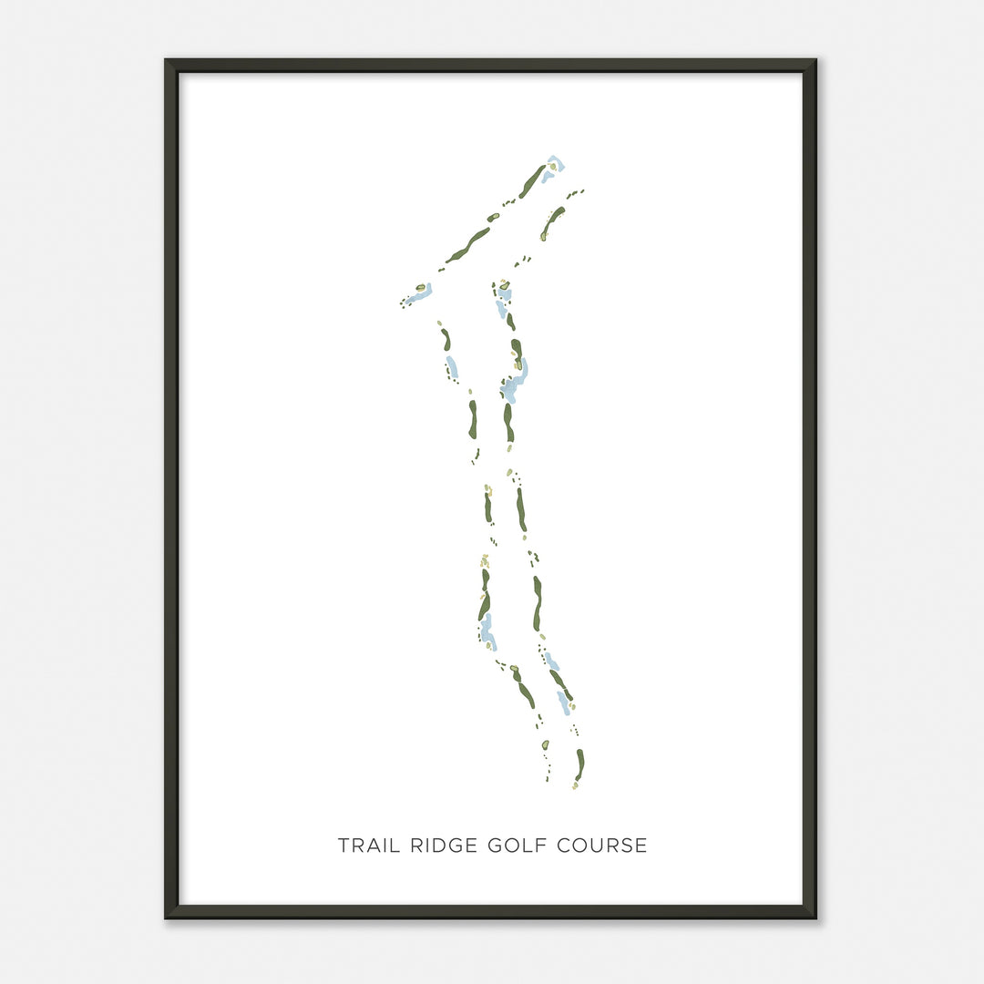 Print of Trail Ridge Golf Course Modern Map