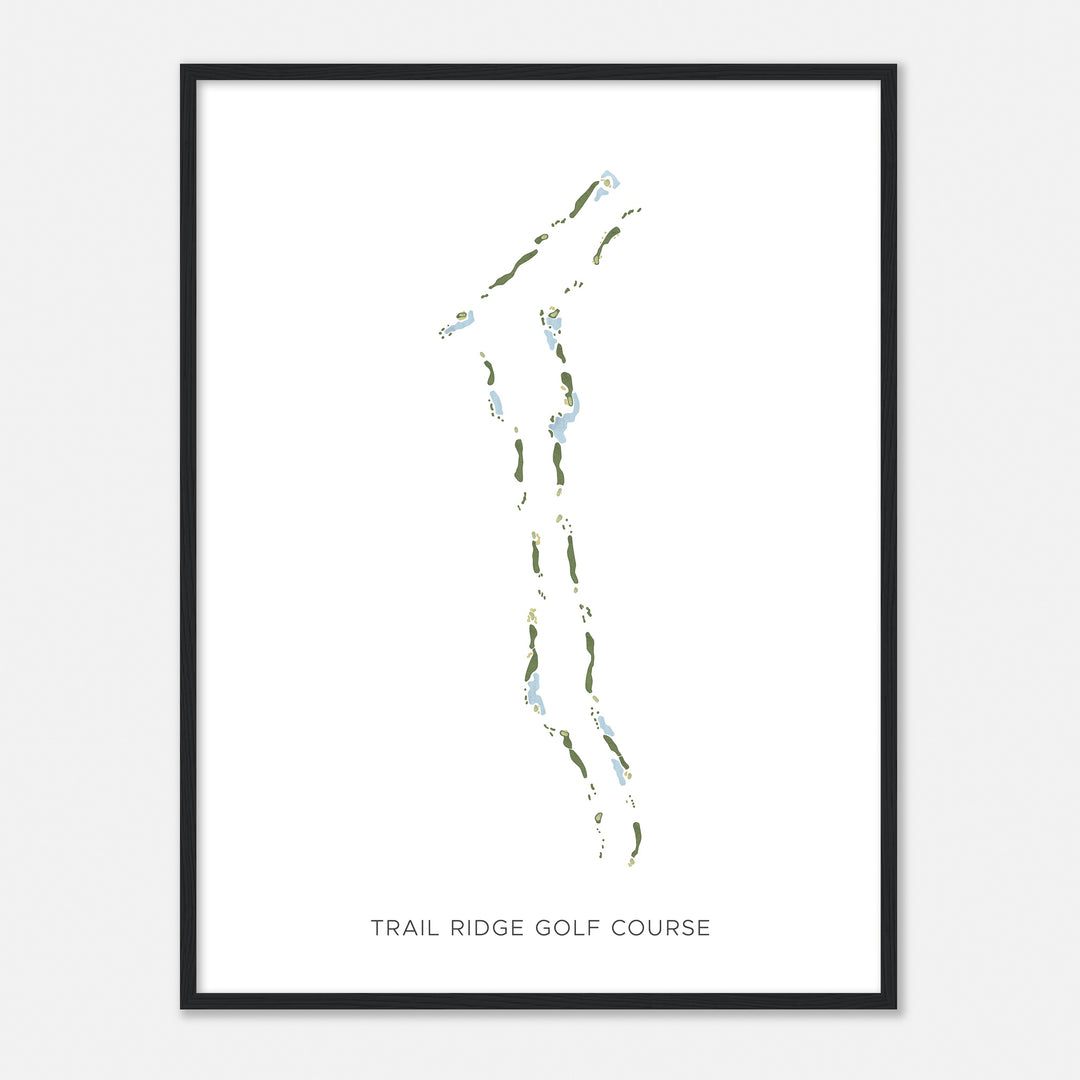 Print of Trail Ridge Golf Course Modern Map