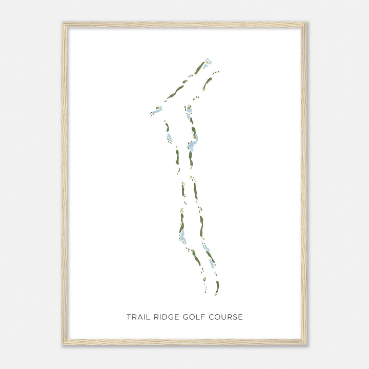 Print of Trail Ridge Golf Course Modern Map