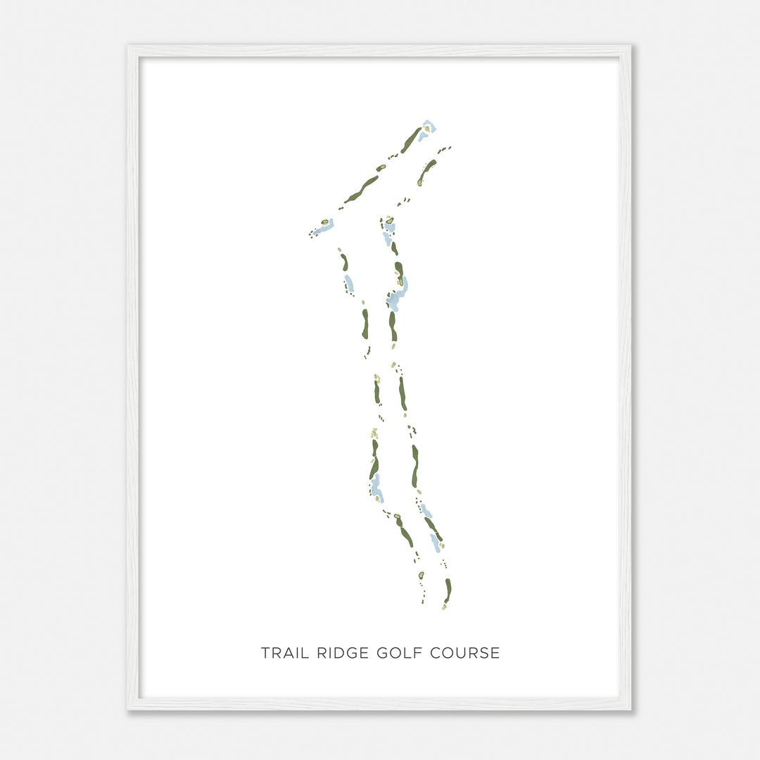 Print of Trail Ridge Golf Course Modern Map