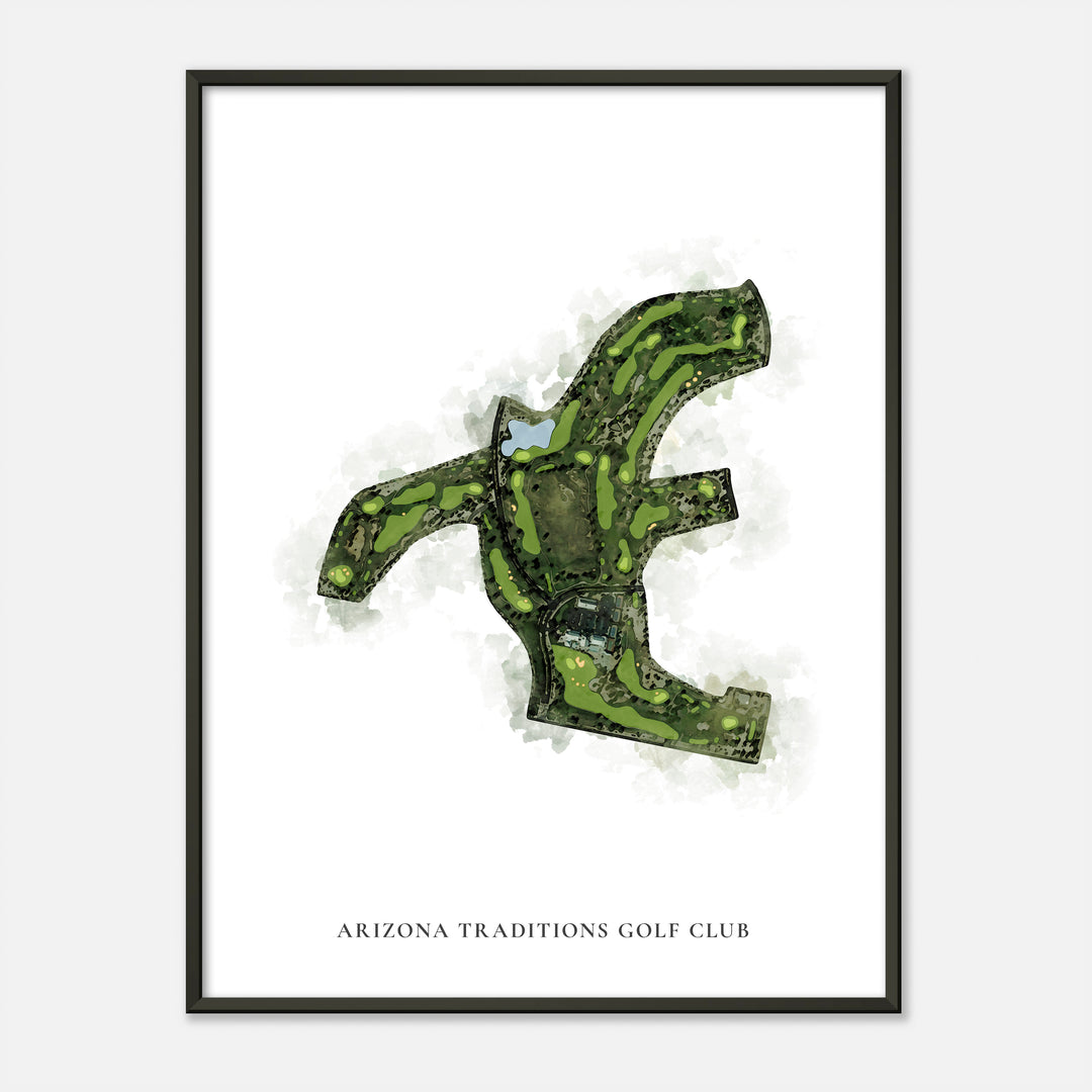 Print of Arizona Traditions Golf Club Classic Map