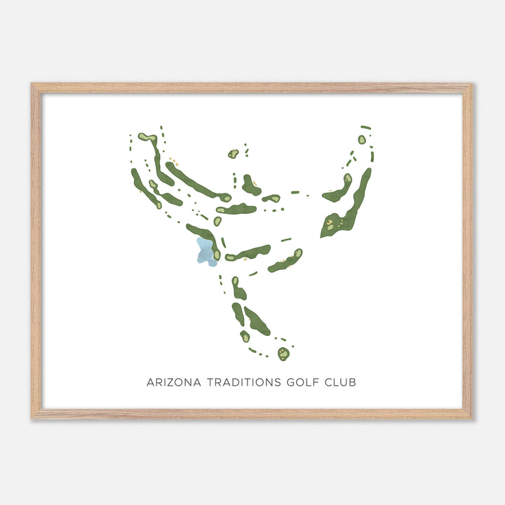Print of Arizona Traditions Golf Club Modern Map