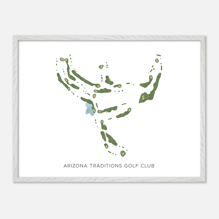 Print of Arizona Traditions Golf Club Modern Map