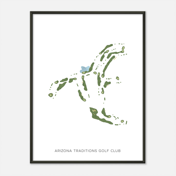 Print of Arizona Traditions Golf Club Modern Map