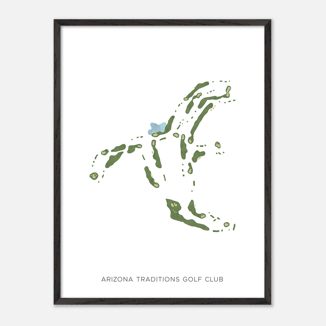 Print of Arizona Traditions Golf Club Modern Map