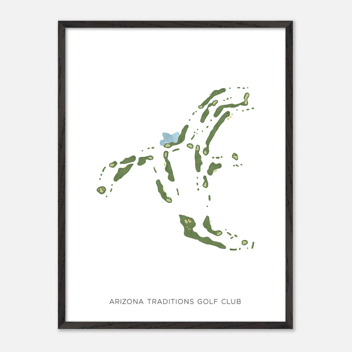 Print of Arizona Traditions Golf Club Modern Map