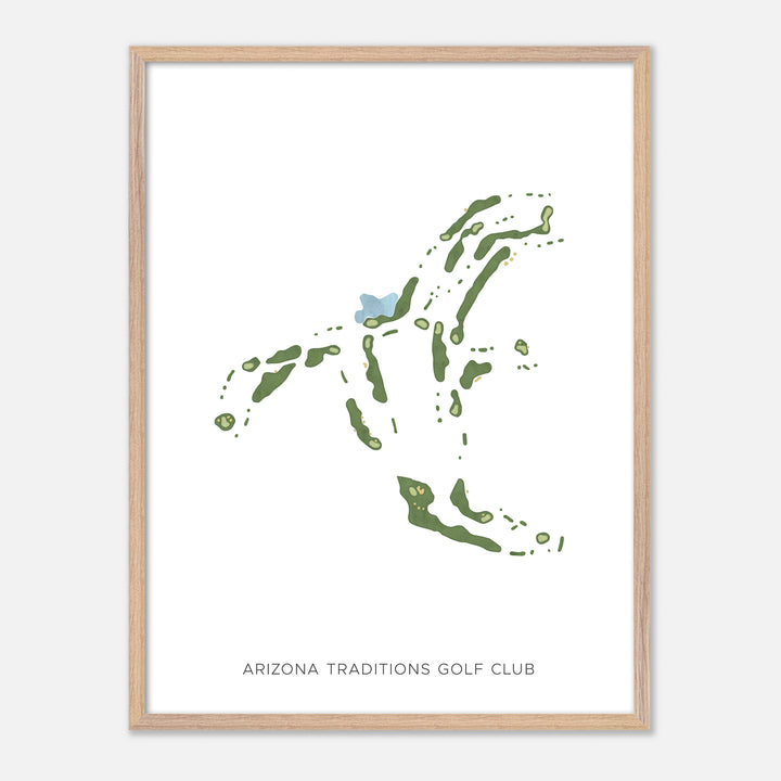 Print of Arizona Traditions Golf Club Modern Map