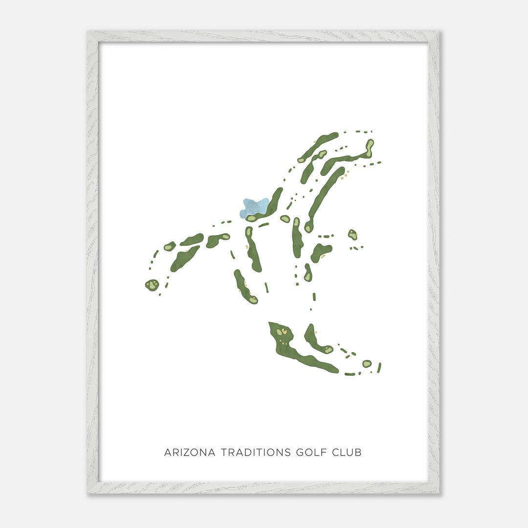 Print of Arizona Traditions Golf Club Modern Map