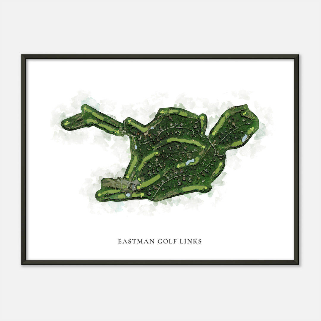 Print of Eastman Golf Links Classic Map