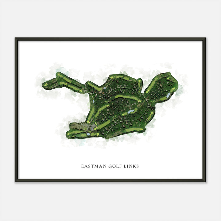 Print of Eastman Golf Links Classic Map
