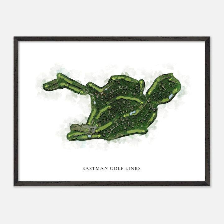 Print of Eastman Golf Links Classic Map
