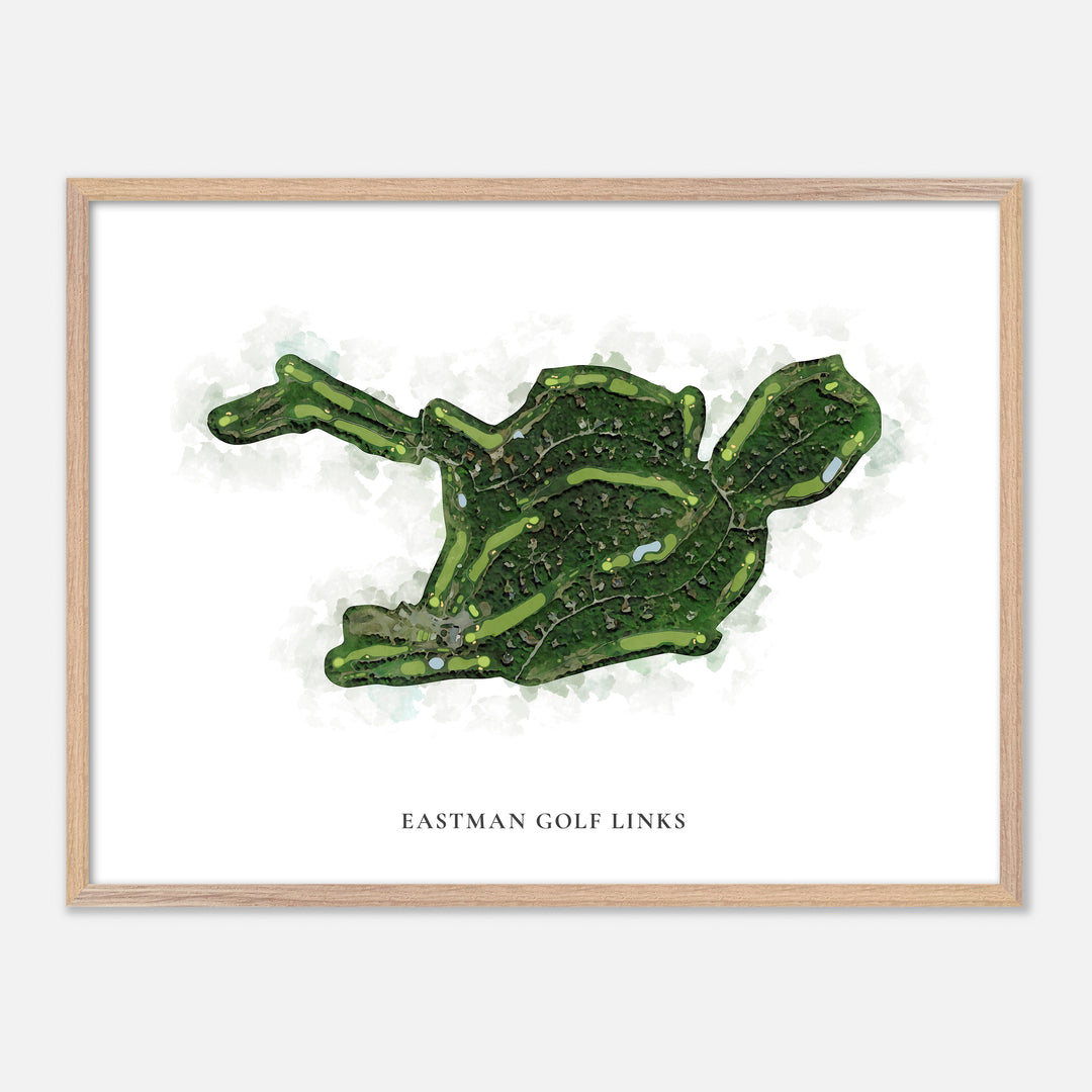 Print of Eastman Golf Links Classic Map