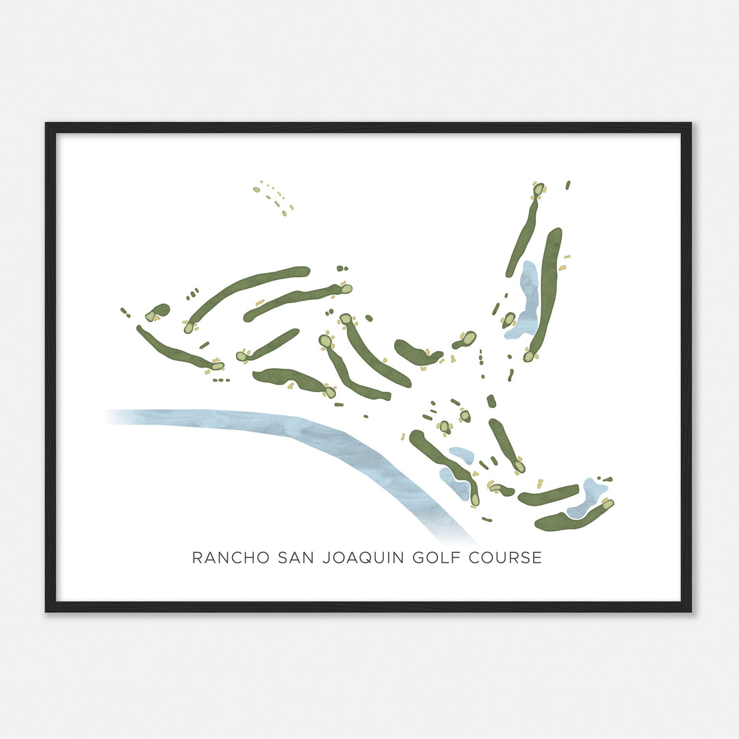 Print of Rancho San Joaquin Golf Course Modern Map
