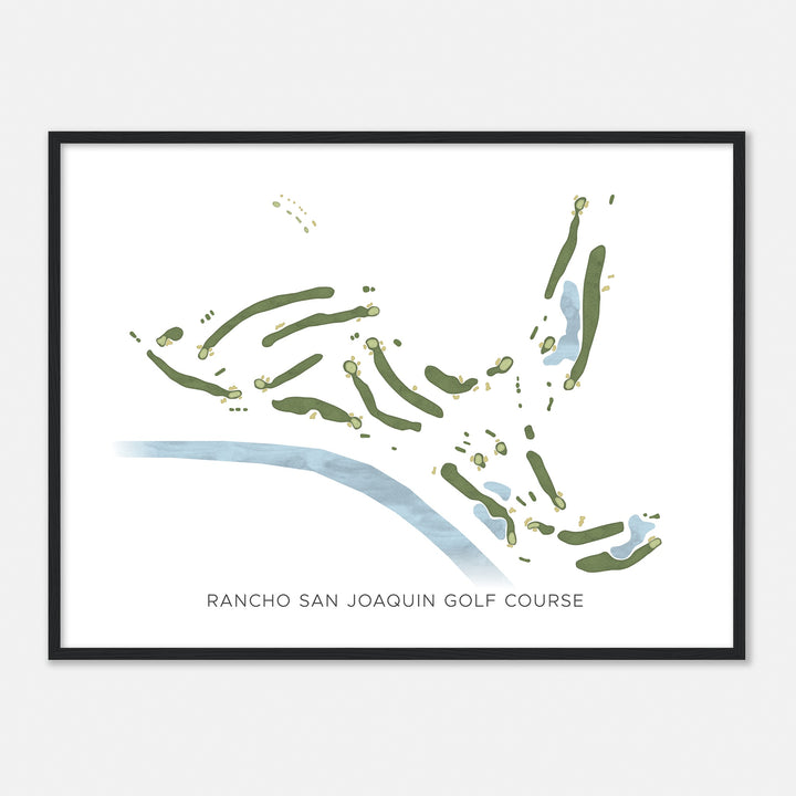 Print of Rancho San Joaquin Golf Course Modern Map