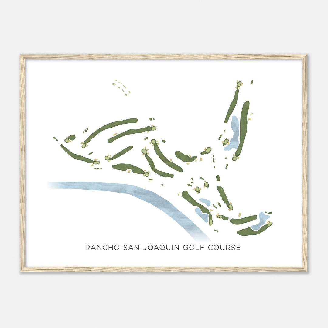 Print of Rancho San Joaquin Golf Course Modern Map
