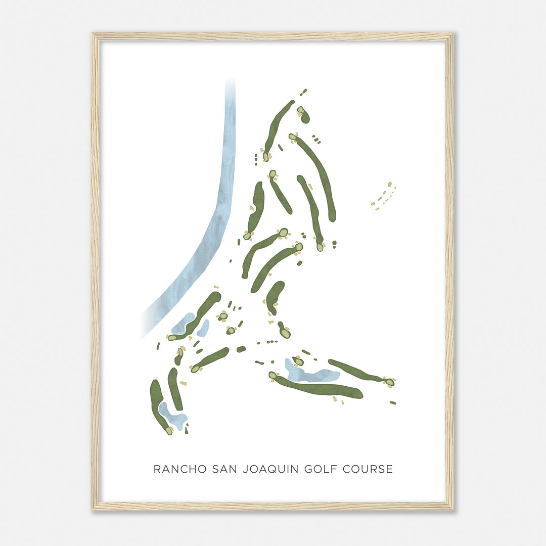 Print of Rancho San Joaquin Golf Course Modern Map