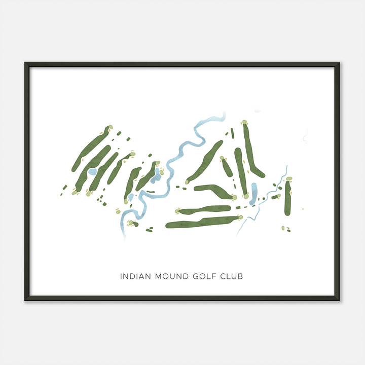Print of Indian Mound Golf Club Modern Map