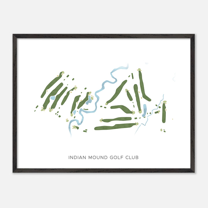 Print of Indian Mound Golf Club Modern Map