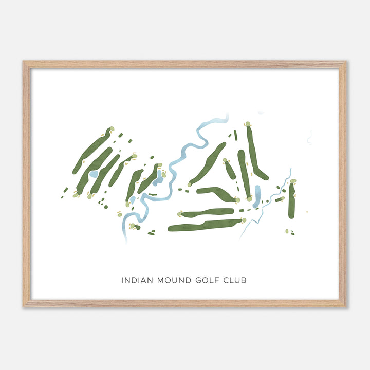 Print of Indian Mound Golf Club Modern Map