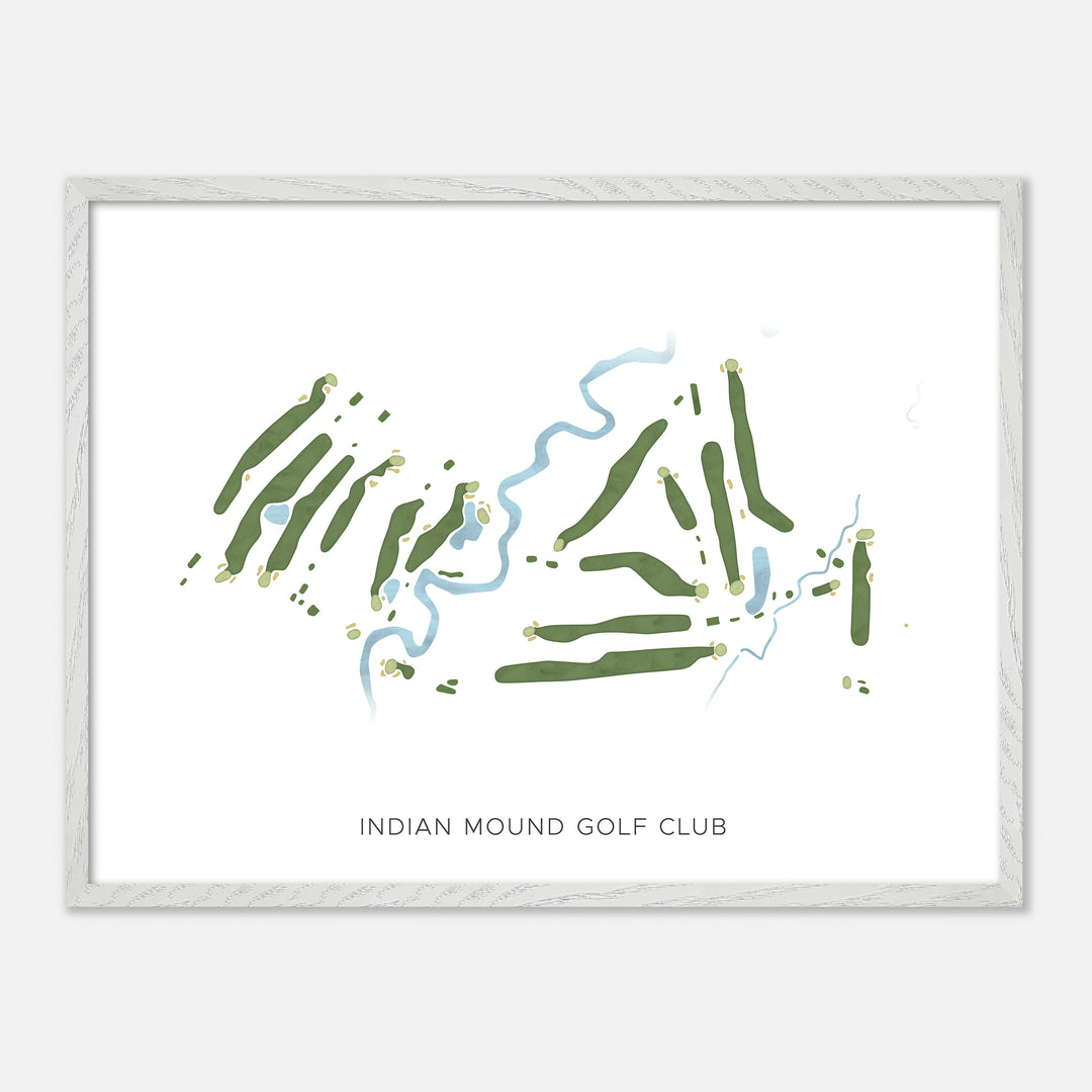 Print of Indian Mound Golf Club Modern Map