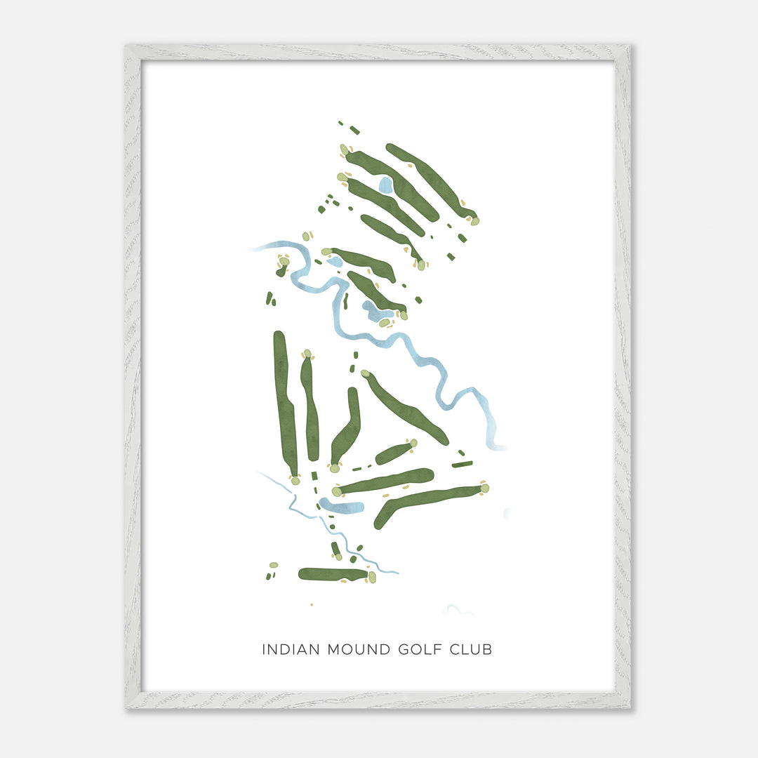 Print of Indian Mound Golf Club Modern Map