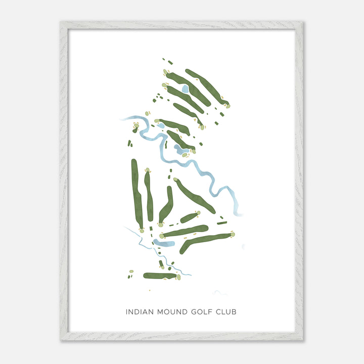 Print of Indian Mound Golf Club Modern Map