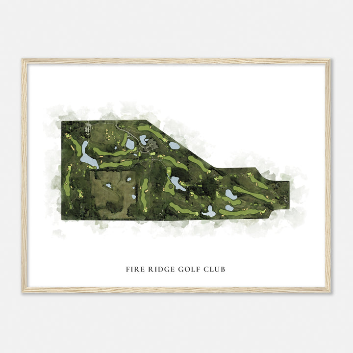 Print of Fire Ridge Golf Club Classic Map