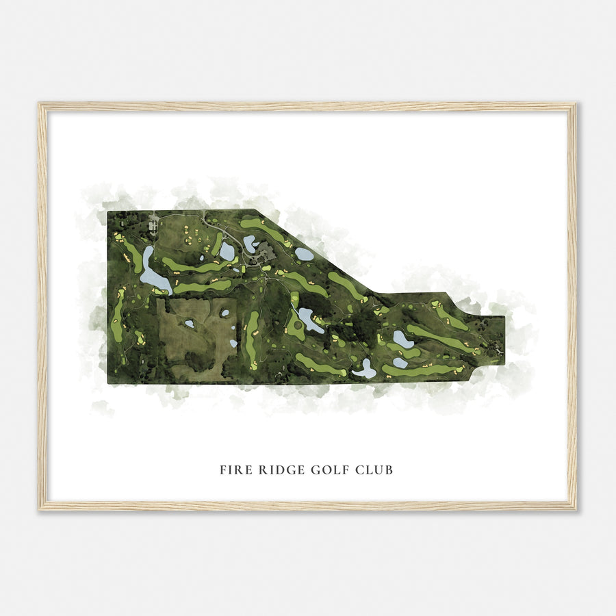 Print of Fire Ridge Golf Club Classic Map