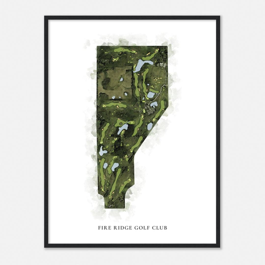 Print of Fire Ridge Golf Club Classic Map