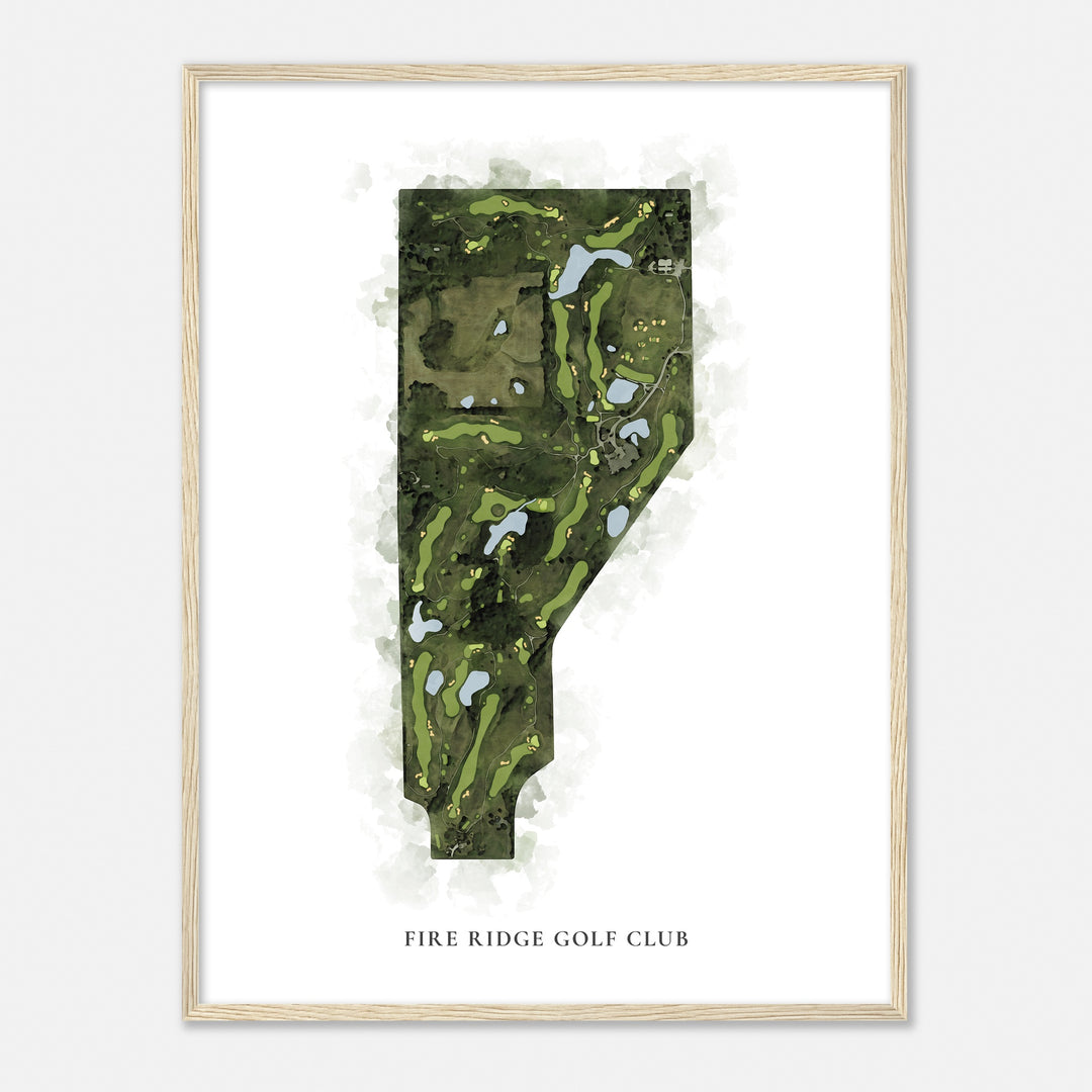 Print of Fire Ridge Golf Club Classic Map