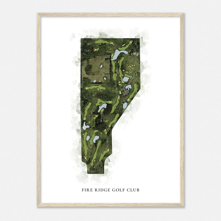 Print of Fire Ridge Golf Club Classic Map