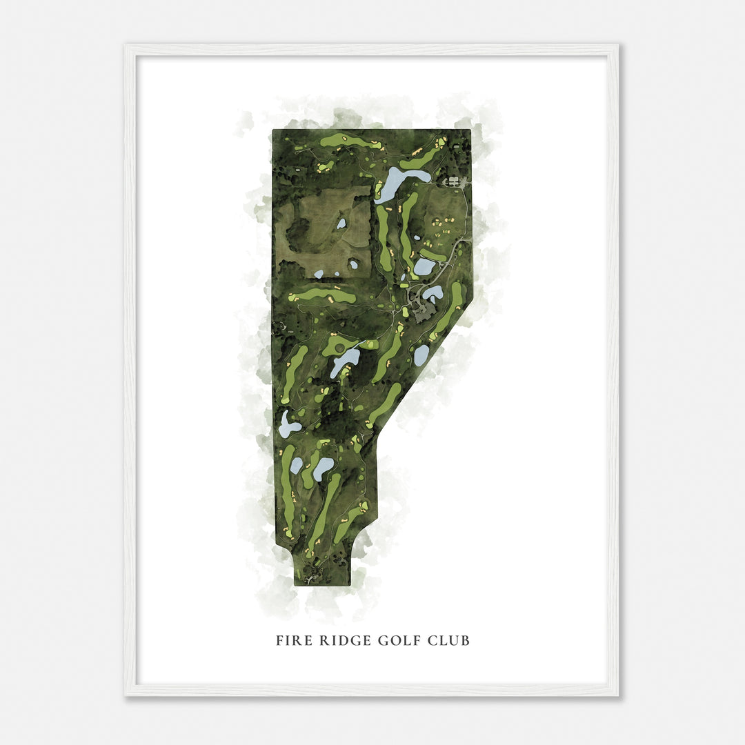 Print of Fire Ridge Golf Club Classic Map