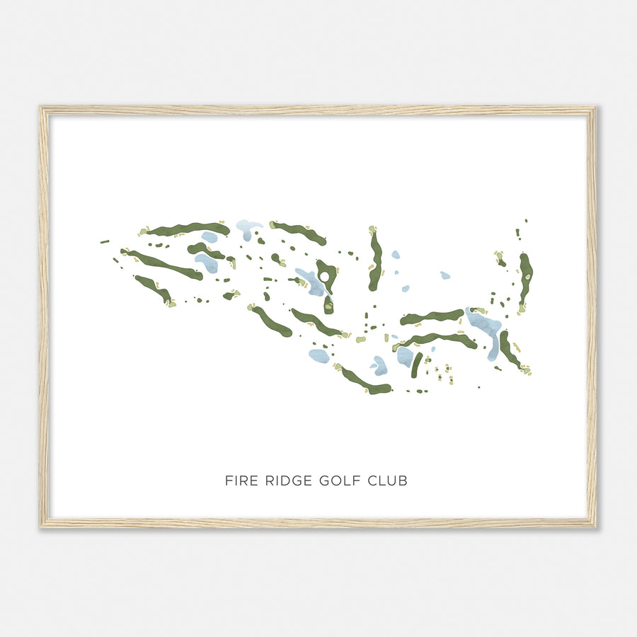 Print of Fire Ridge Golf Club Modern Map