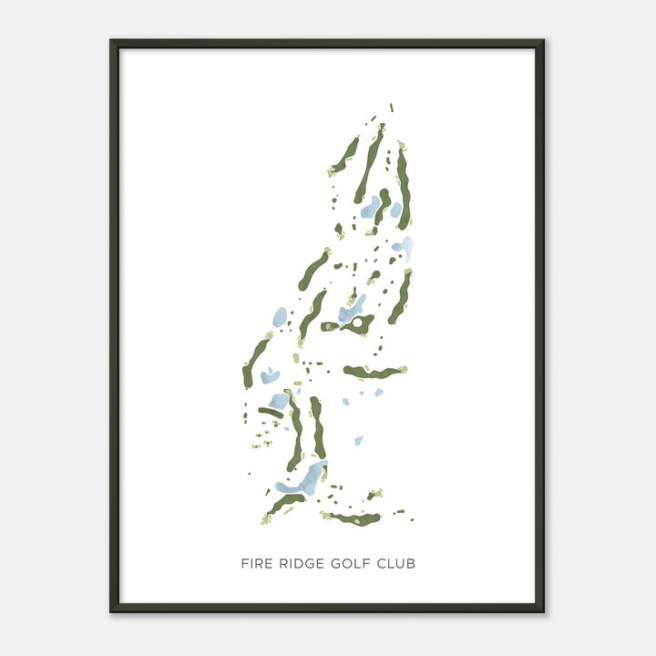Print of Fire Ridge Golf Club Modern Map