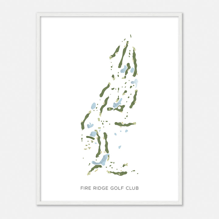 Print of Fire Ridge Golf Club Modern Map