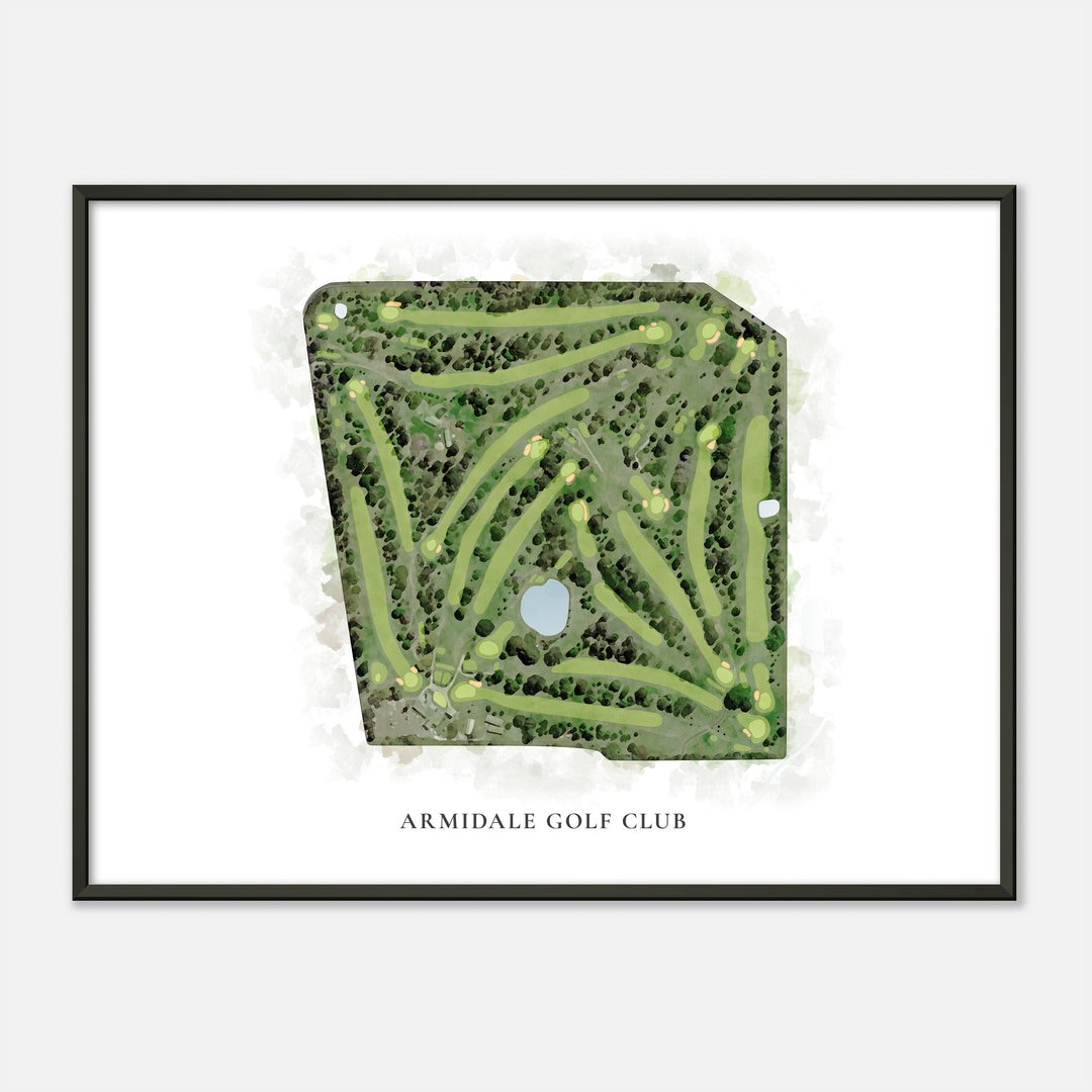 Print of Armidale Golf Club Classic Map
