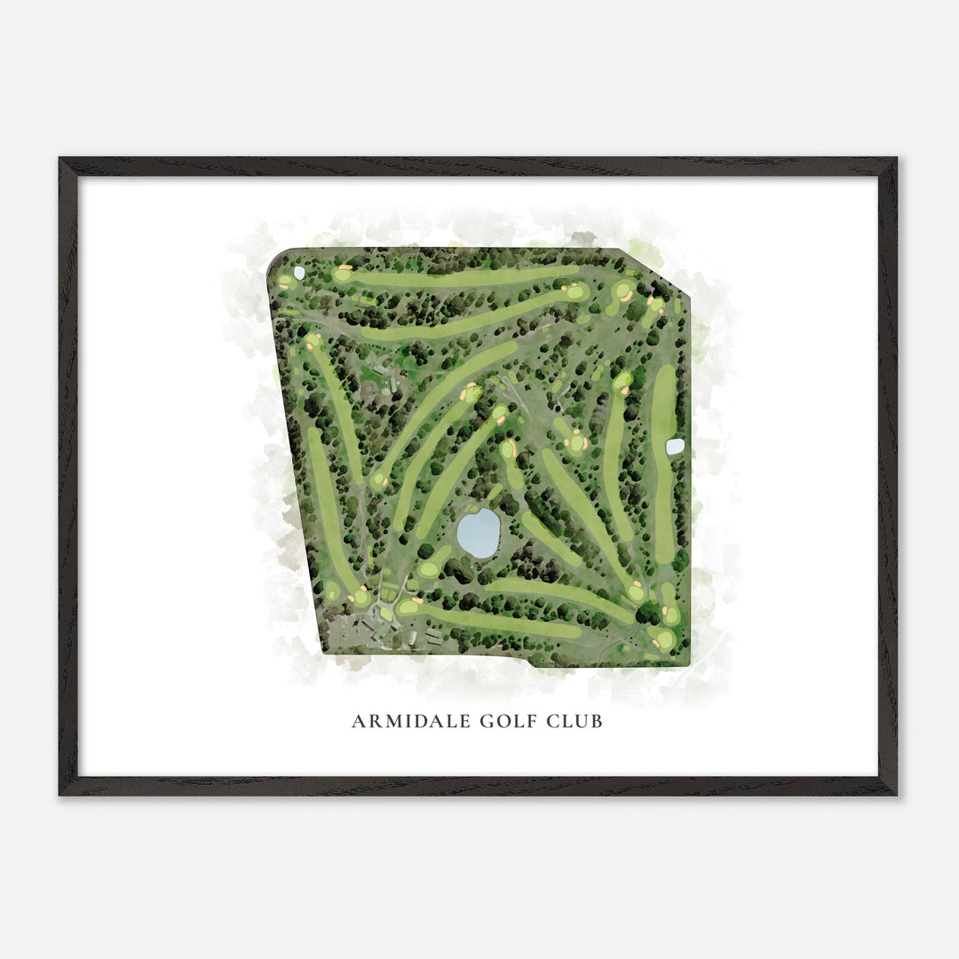 Print of Armidale Golf Club Classic Map