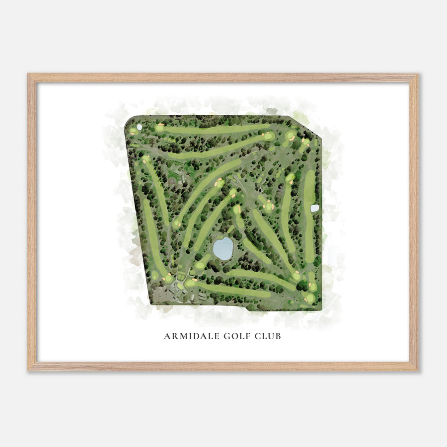 Print of Armidale Golf Club Classic Map