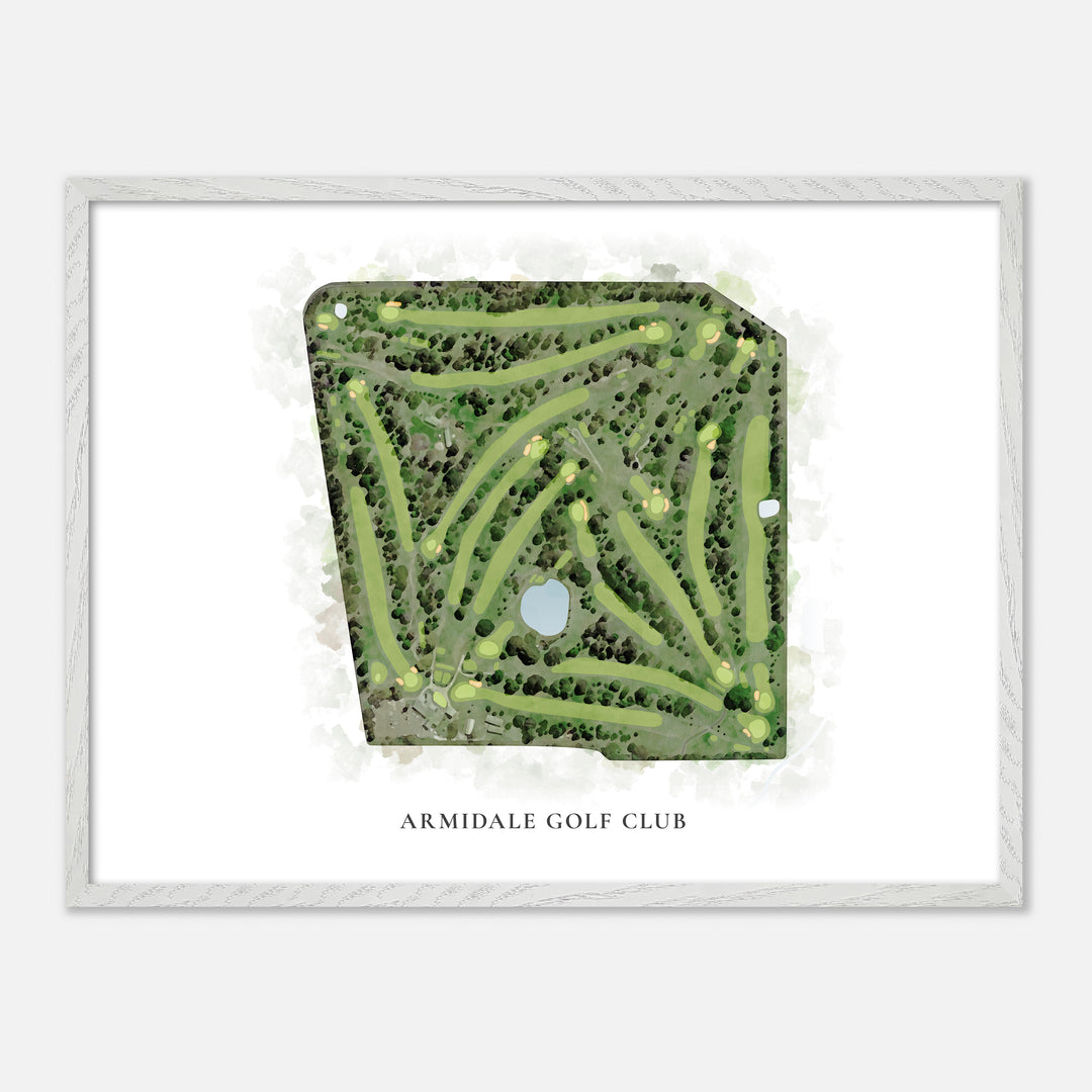 Print of Armidale Golf Club Classic Map