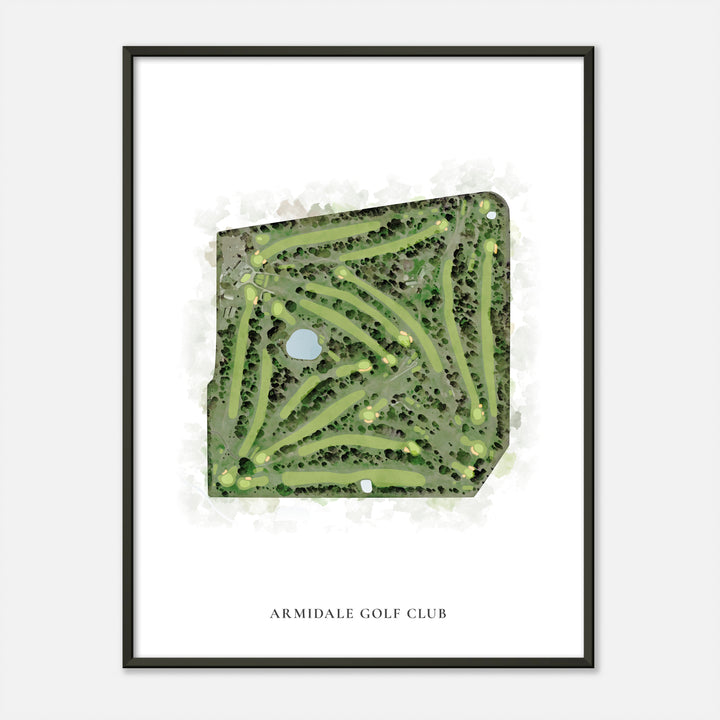 Print of Armidale Golf Club Classic Map