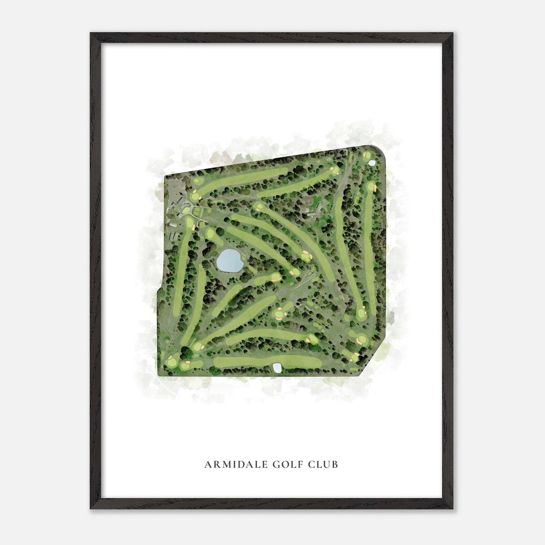 Print of Armidale Golf Club Classic Map
